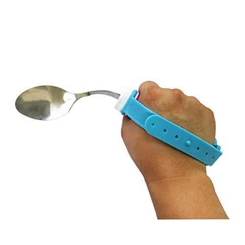 Flexible Stainless Steel Spoon With Adjustable Strap 360 Degree Rotatable Eating Aids Utensils For Disabled Patient Elder Arthri