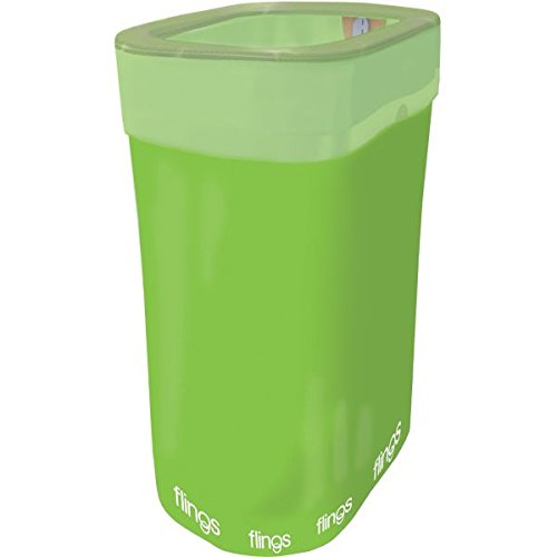 Amscan Flings Kiwi Trash & Recycling Bin - 13-Gallon Plastic - Ideal for Parties & Events - Model 130109.53