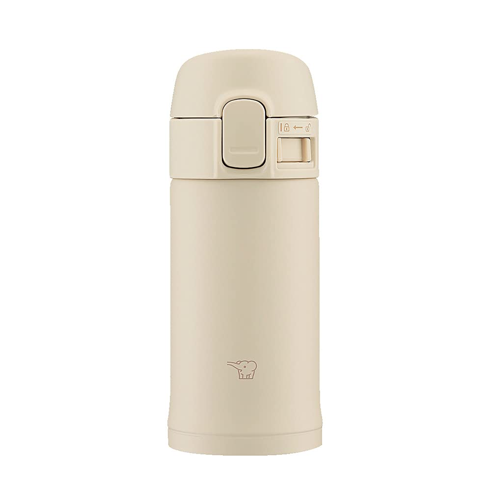 Zojirushi SMPD20CM OneTouch Stainless Steel Water Bottle, 0.2 L, Beige