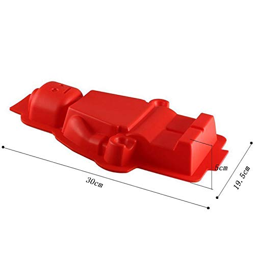 Cherion Silicone Cake Mold - Large Red Robot Figure, Perfect for Kids & Adults, Model 8541887446