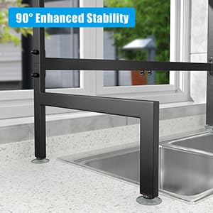 Snslxh[2-Tier 4 Baskets]Over The Sink Dish Drying Rack, 24.8''-35.4'', Large Sink Rack For Kitchen, Extensible And Adjustable, S