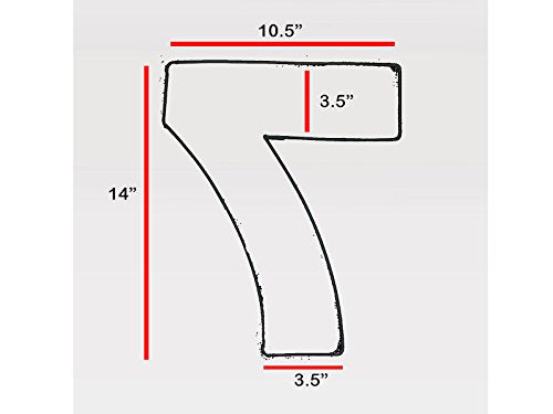 Euro Tins Large Number Wedding Birthday Anniversary Baking Cake Pan 14'' X 10'' (7)