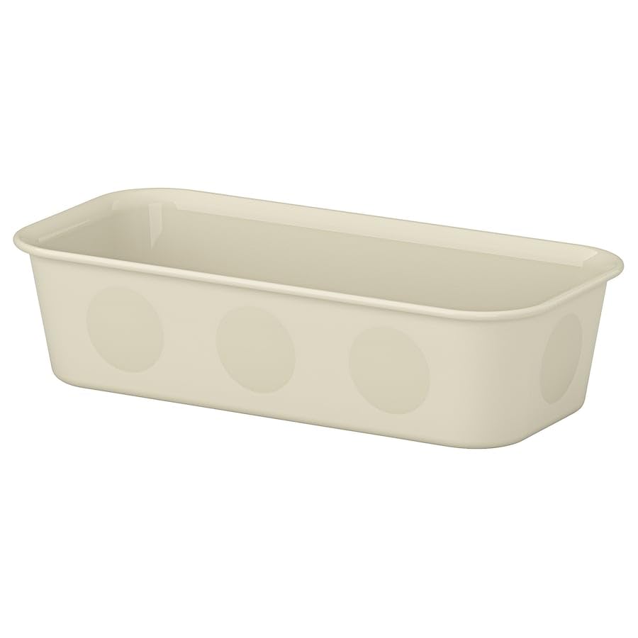 Nojig Storage Organiser Box, Nojig Plastic Organizer, Beige, 10X20X5 Cm (4X7 X2 In)  Pack Of 3, Compact And Durable Storage Sol
