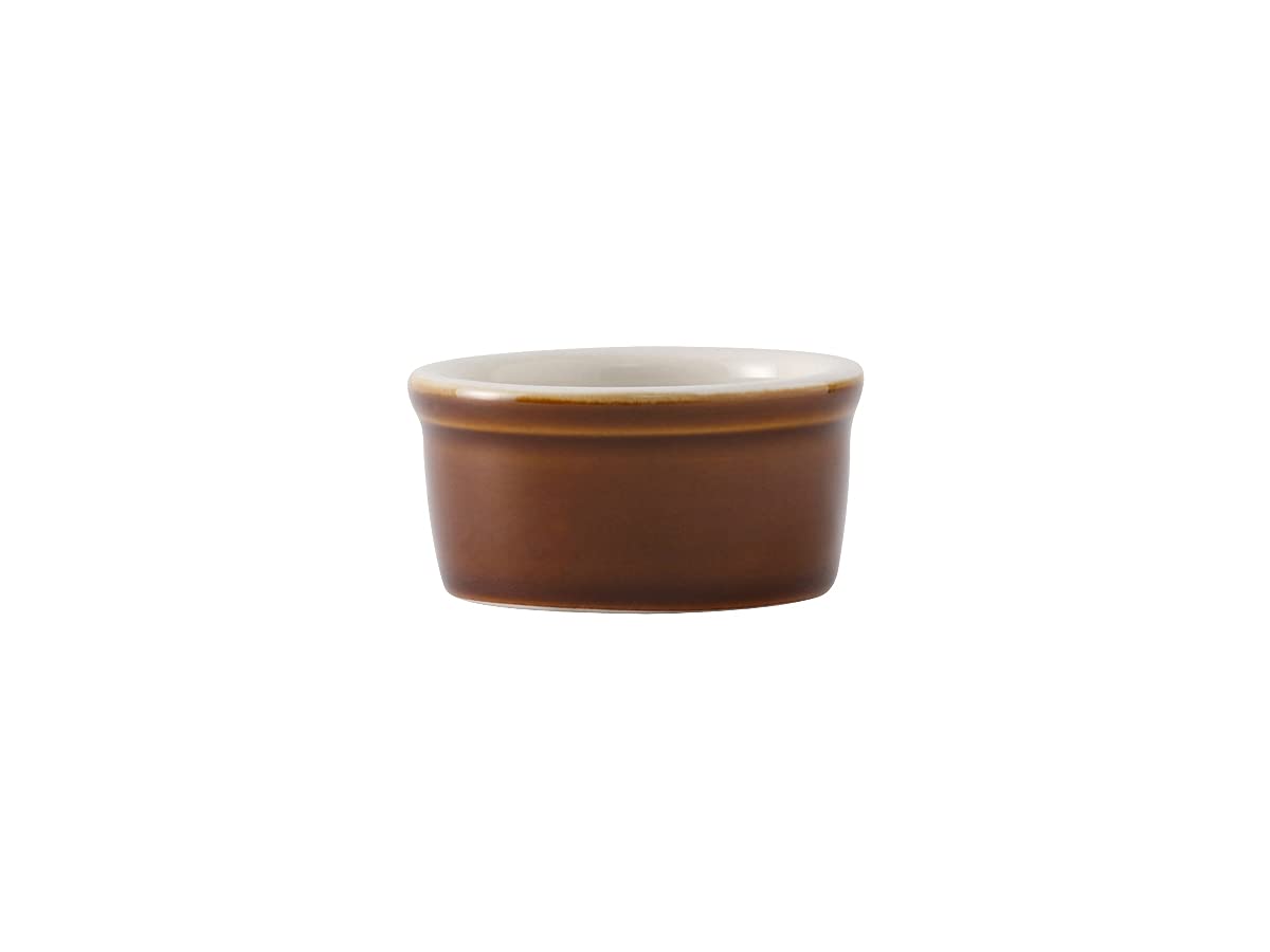 Tuxton China B1X-025 Ramekin, 2-1/2 Oz., 3'' Dia. X 1-1/2''H, Round, Microwave & Dishwasher Safe, Oven Proof, Fully Vitrified, L