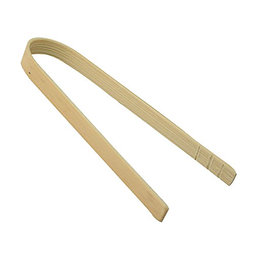 Bamboo Tongs (Case Of 20), Packnwood - Small Wooden Toaster Tong Utensils (3.54'' Long) Pk209Bbpin94