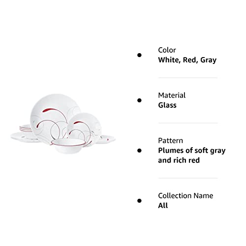 Corelle Splendor 12-piece Chips & Cracks Resistant Dinnerware Set, Service for 4