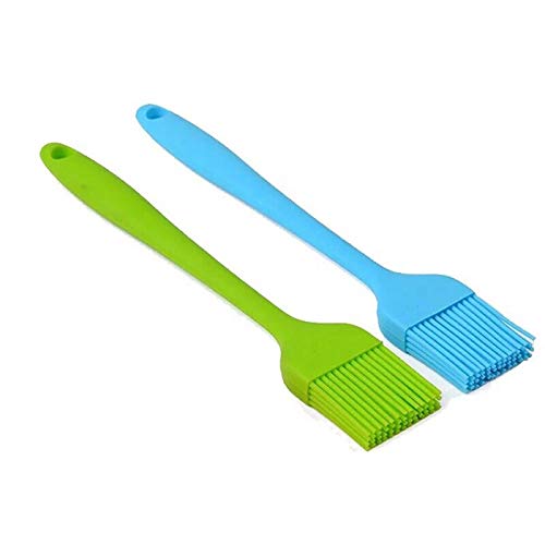 Full Silicone Basting Brush Silicone Bristles For Bbq Grilling Pastry Turkey Baster Oil Brush For Kitchen Cooking & Baking Bpa F