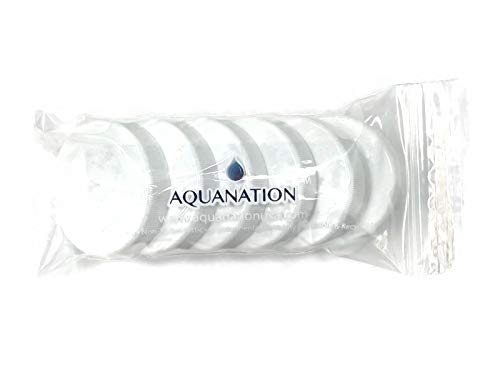 Aquanation 53Mm Threaded/Screw-On Caps Lids For 3 And 5 Gallon Drinking Water Bottles Jugs Serum Jars Glass Containers (6 Pack)