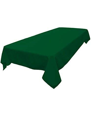 LA Linen Polyester Poplin Rectangular Tablecloth  60 by 102-Inch  Emerald Green