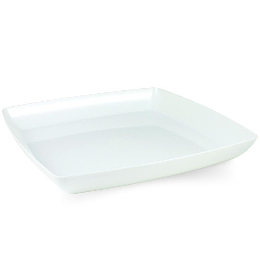 Maryland Plastics, Inc Plastic Tray-12 | White | Simply Squared | 1 Pc. Tray, 12