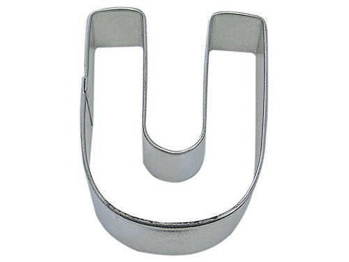 R&M Letter U Cookie Cutter In Durable, Economical, Tinplated Steel