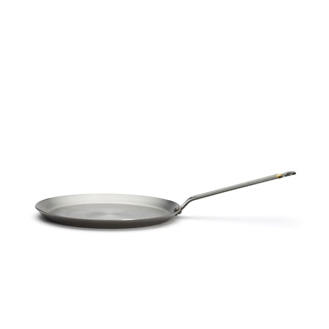 De Buyer Mineral B Carbon Steel Crepe & Tortilla Pan - 12    - Ideal For Making & Reheating Crepes, Tortillas & Pancakes - Natur