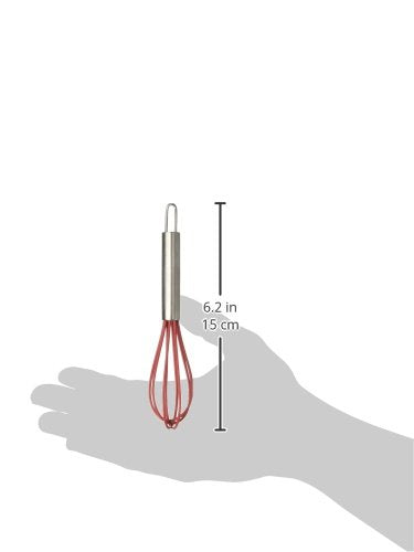 Cybrtrayd Silicone 5.75'' Whisk, Red