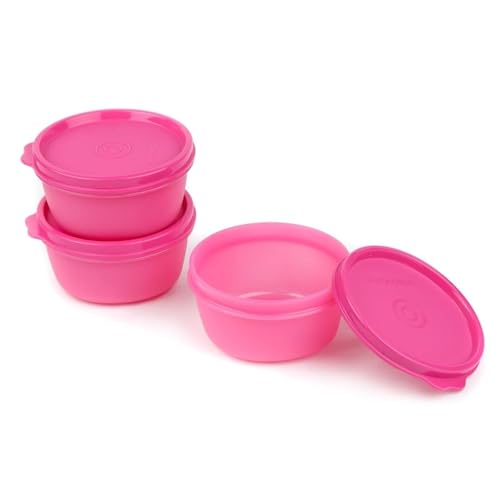 Signoraware Tiny Wonder Microwave Safe Re-Heatable Plastic Storage Containers, Food Grade Bpa Free, Spill Proof Leak Free Contai