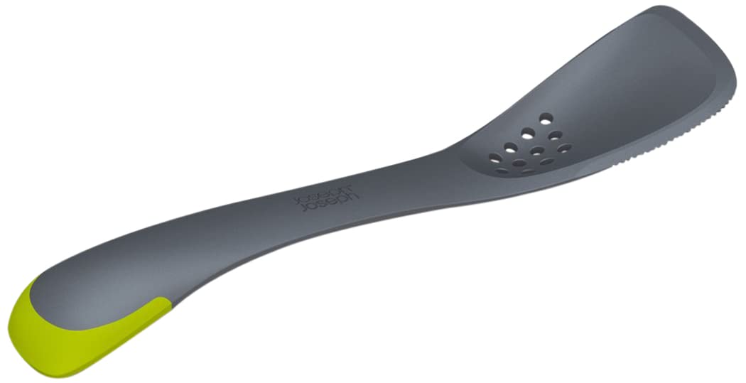 Joseph Joseph - Uni-Tool 5-In-1 Silicone Kitchen Utensil, Slotted Spoon, Turner, Cutting Tool, Solid Spoon And Spatula In One- G