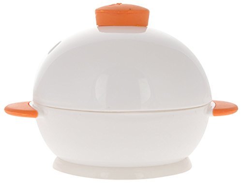 MSC International 4 Boiler Joie Big Boiley Microwave Egg Cooker  A  White with Orange Handles