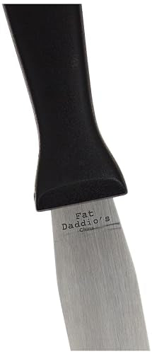 Fat Daddio'S Stainless Steel Straight Spatula, 10 Inch, Black, Silver