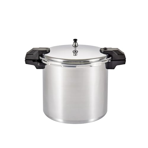Mirro - 7114000221 Mirro 92122A Polished Aluminum 5  10  15-PSI Pressure cooker  canner cookware, 22-Quart, Silver