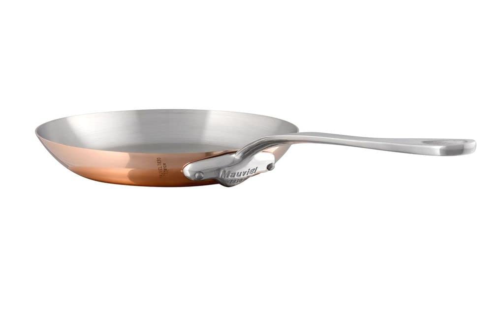 Mauviel M'Heritage 150 S 1.5Mm Polished Copper & Stainless Steel Frying Pan With Cast Stainless Steel Handle, 10.2-In, Made In F