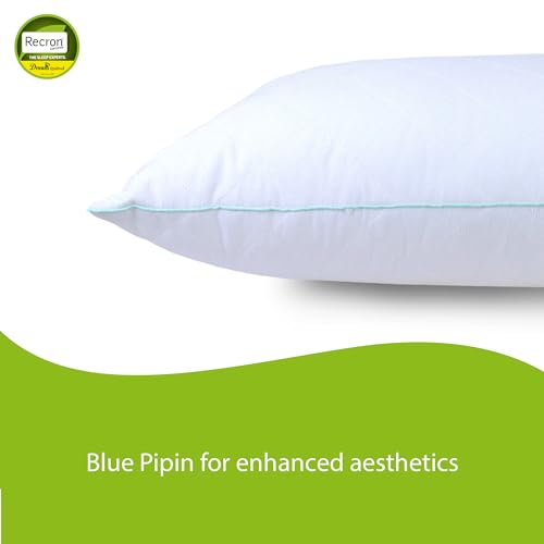 Recron Certified Polyester Dream Quilted Pillow 41Cm X 61Cm (16X24 Inches), White