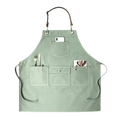3Nh Pack Of 1 Multiutility Apron (Color: Green, Size: 70X85Cm, Material: Denim)