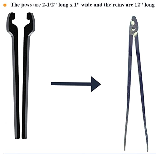 Alvade 6 Set Diy Rapid Tongs Bundle Set Six Type Of Tong Bundles Set Comes With 7 Stainless Steel Rivet For Blacksmith Beginner