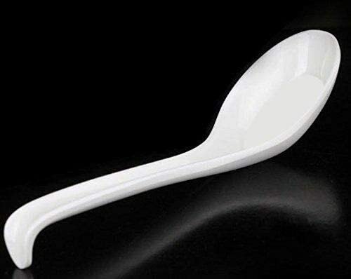 White Melamine Soup Spoon Sunrise Kitchen Supply (5)