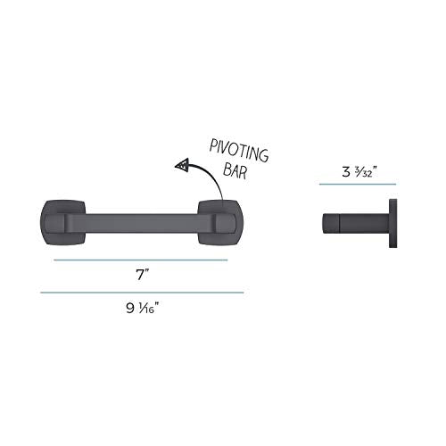 Kwikset BPH-DA1B Deckard Tissue Holder  Matte Black