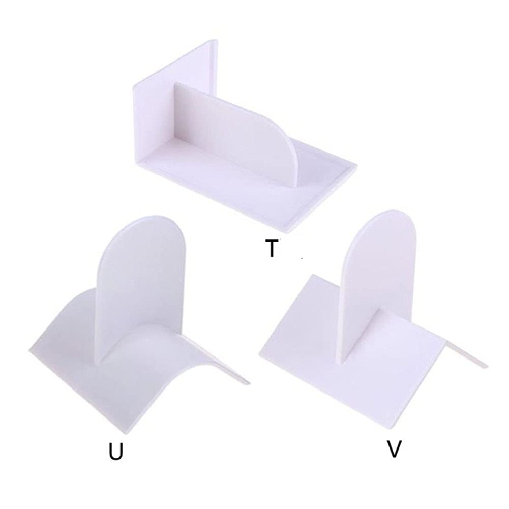 3Pcs Plastic Fondant Icing Smoother Shaper Polisher Cake Decoration Smoothing Tool For Fondant Cake Edge Corner Decoration Sugar