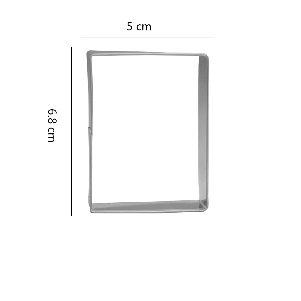 Door Frame Cookie Cutter Set - 2 Piece - 4.5    Door Frame, 2.7    Rectangle - Stainless Steel