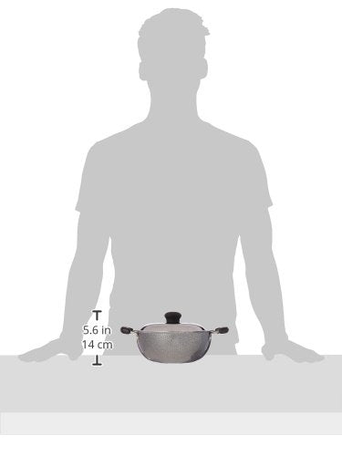 Prestige Manttra Omega Select Plus 200 Deep Fry Pan, Kadai, Indian Kadhai, Small, Black