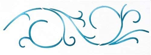 Designer Stencils Scrollwork Cake Stencil, Beige/Semi-Transparent