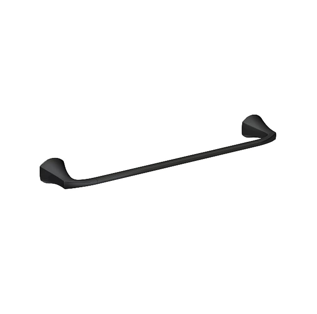 Moen My8718Bl Lindor Matte Black 18'' Towel Bar Matte Black