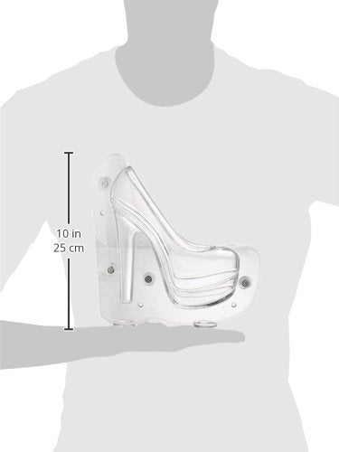 Ny Cake 3D Platform Polycarbonate Chocolate And Candy Mold, 6'' X 6.75'' X 2.5'', Clear