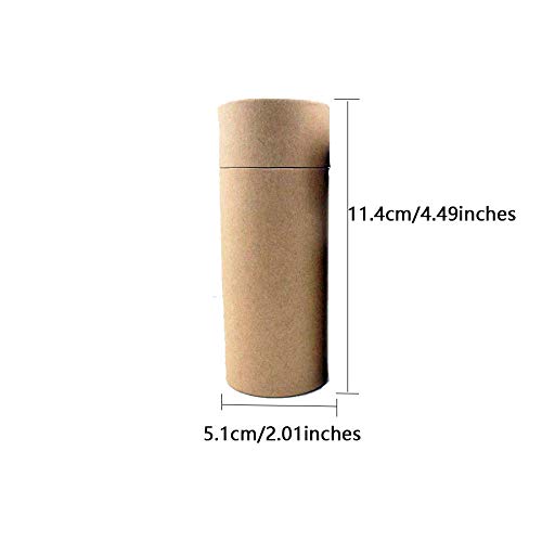 Glasstore Empty Kraft Paper Jar Tube Cardboard Boxes,Essential Oil Bottle Packaging Box Gift Paper Tube Packing Box With Lid Rou