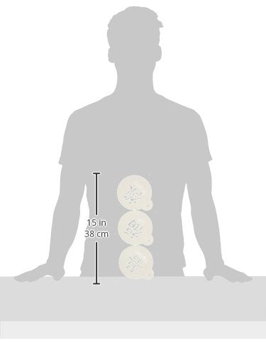 Designer Stencils Double Happiness, Luck, Prosperity Symbols Cake And Cookie Stencil Set, Beige/Semi-Transparent
