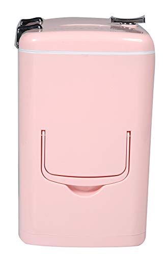 Frigidaire Efmis175-Pink Portable Mini Fridge-Retro Extra Large 9-Can Travel Compact Refrigerator, Pink, 5 Liters
