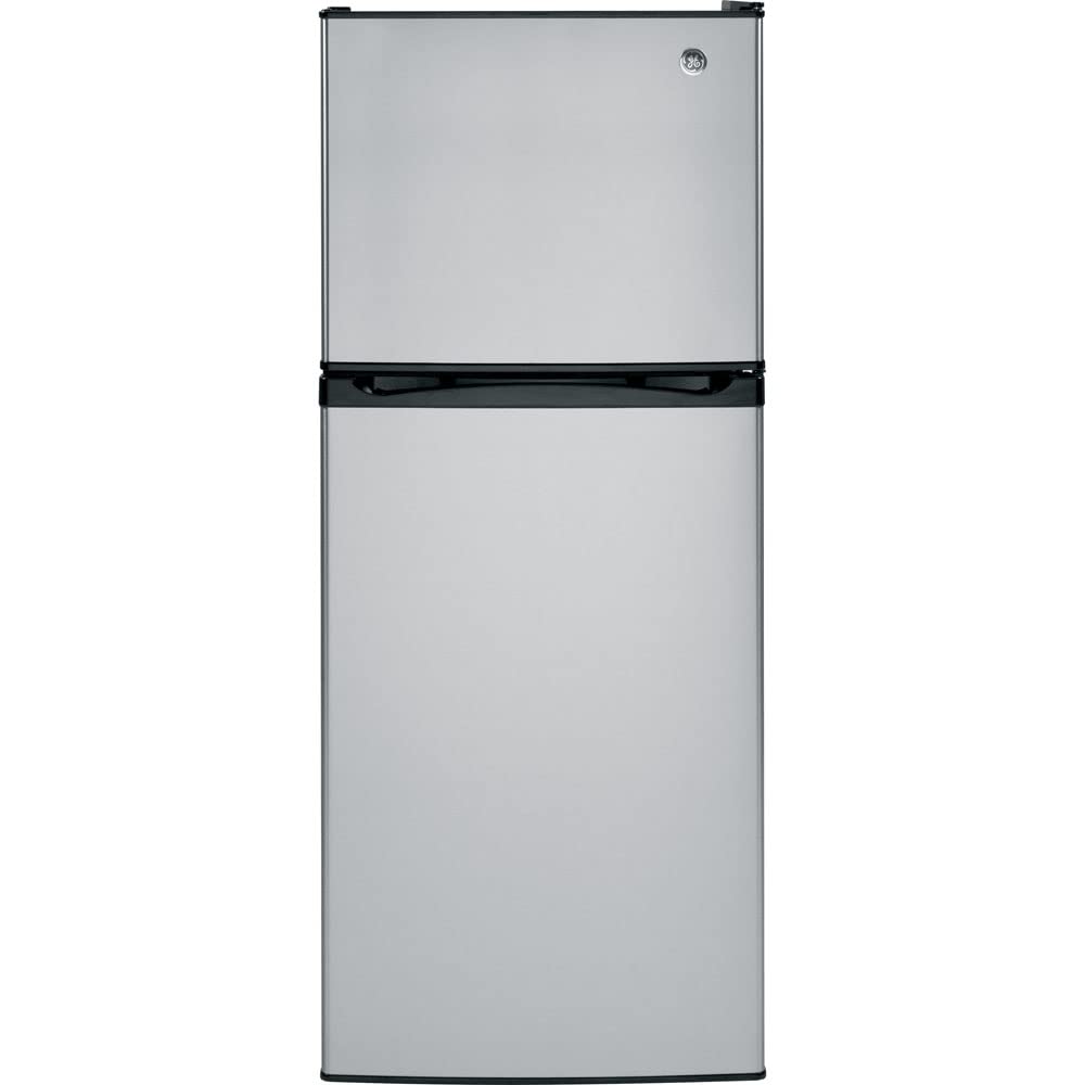 GE GPE12FSKSB Top Freezer Refrigerator, Solid Black