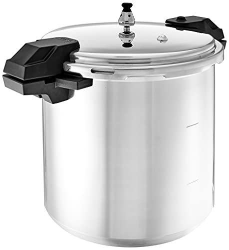 Mirro - 7114000221 Mirro 92122A Polished Aluminum 5  10  15-PSI Pressure cooker  canner cookware, 22-Quart, Silver