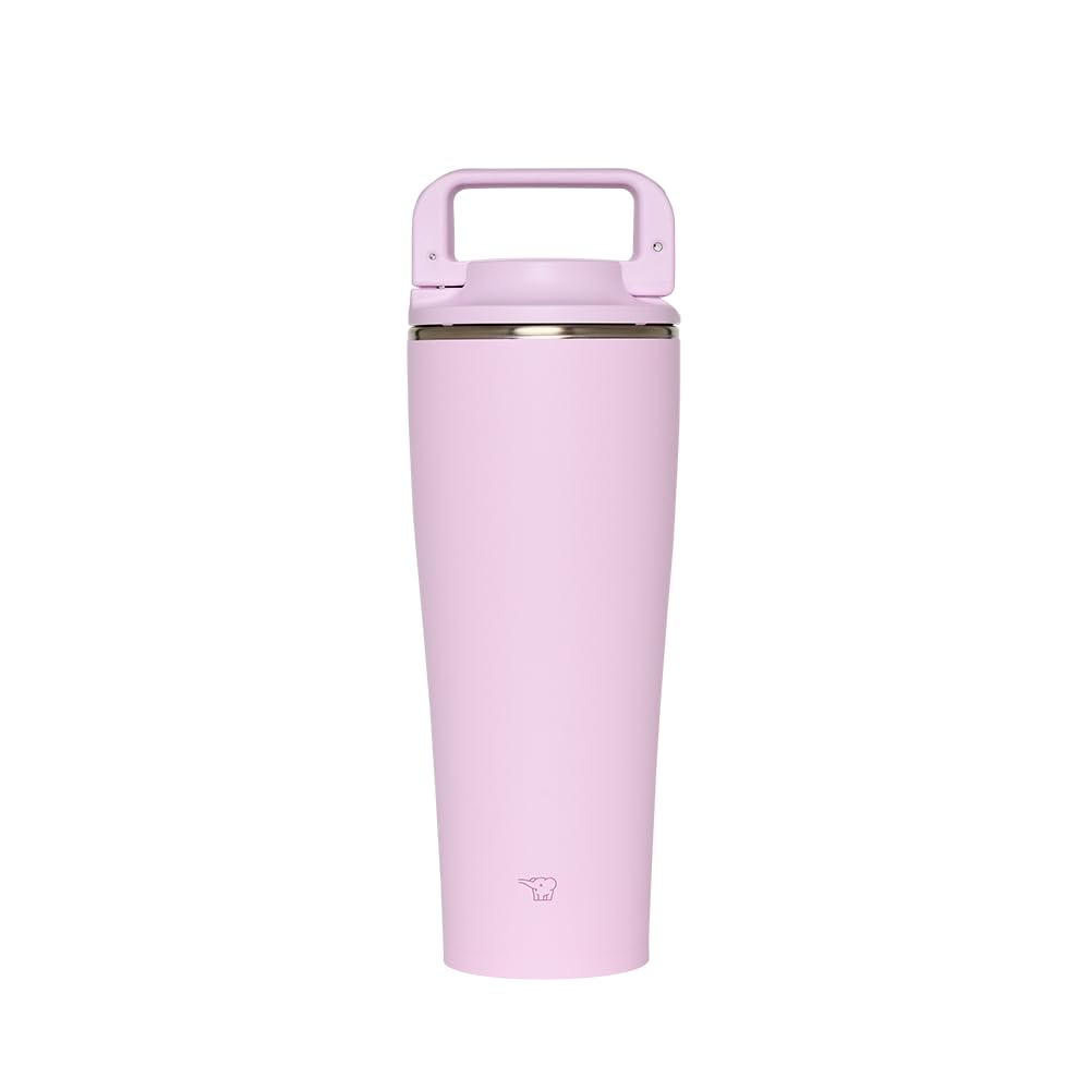 Zojirushi Stainless Carry Tumbler with Popup Straw, 26Ounce, Blossom Pink