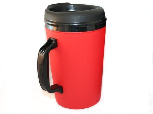34 Oz Thermoserv Foam Insulated Coffee Mug- Red