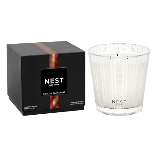 NEST Fragrances 3-Wick Candle- Sicilian Tangerine , 21.1oz