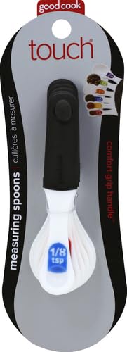 Good Cook Touch 6 Piece Measuring Spoon Set  White