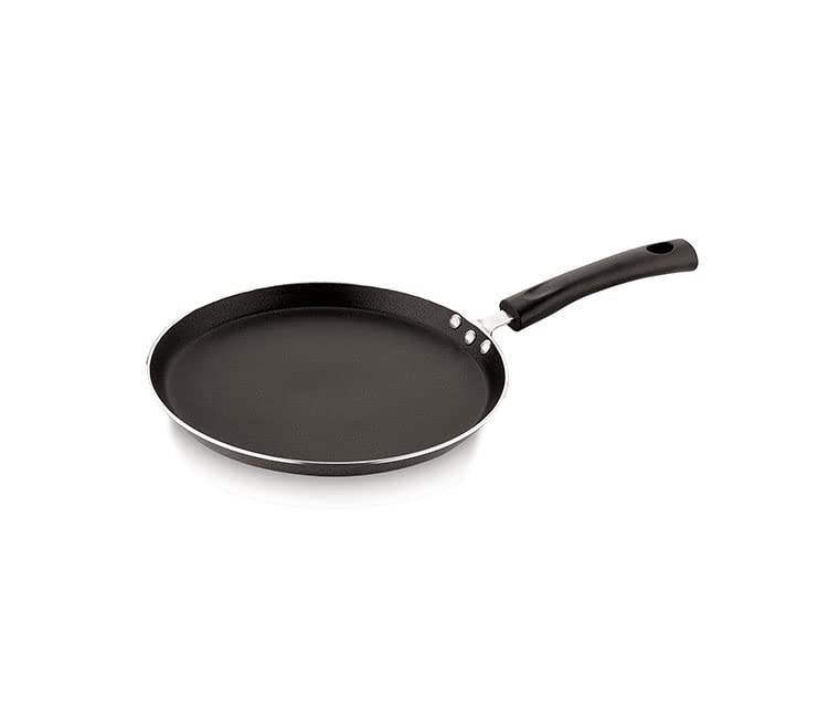 Shourya Trading Non Stick Dosa Pan/Tawa, Size 290 Mm, Thickness 2.6 Mm, Black And Brown