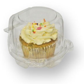 50 Jumbo Individual Cupcake Containers Large Strong Quality Clear Individual Cupcake And Muffin Containers Plastic Disposable Si