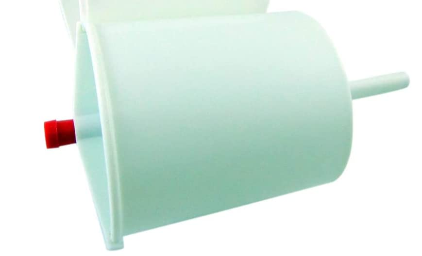 Westmon Works White Plastic Push Button Lever Hand Communion Cup Filler Church 5 Inch, Set Of 2