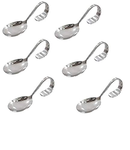 Sunrise 6 Pack Appetizer/Canape Serving Spoons (Oval)