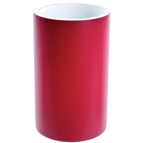 Gedy Yu98-53 Yucca Tumbler, 1'' L X 2.77'' W, White, Ruby Red