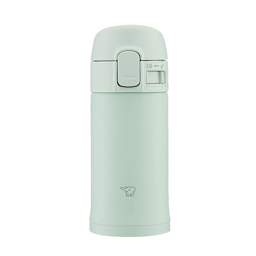 Zojirushi SMPD20GM OneTouch Stainless Steel Water Bottle, 0.2 L, Sage Green