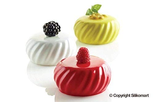 Silikomart Samurai110 Silicone Mold With 6 Cavities, Each 2.75 Inch Diameter X 1.37 Inch High